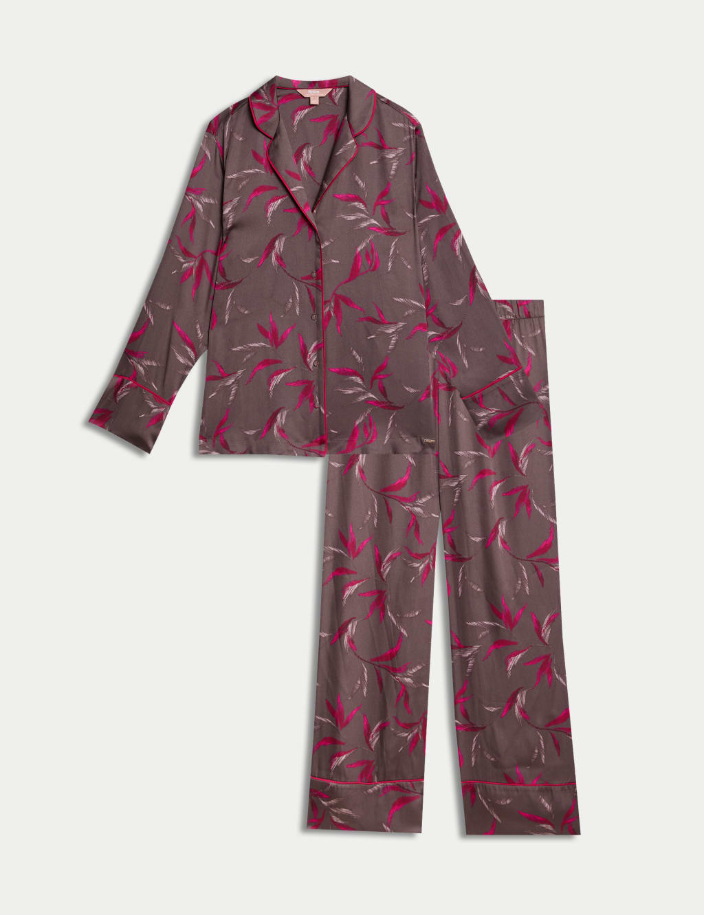 Satin Floral Print Pyjama Set