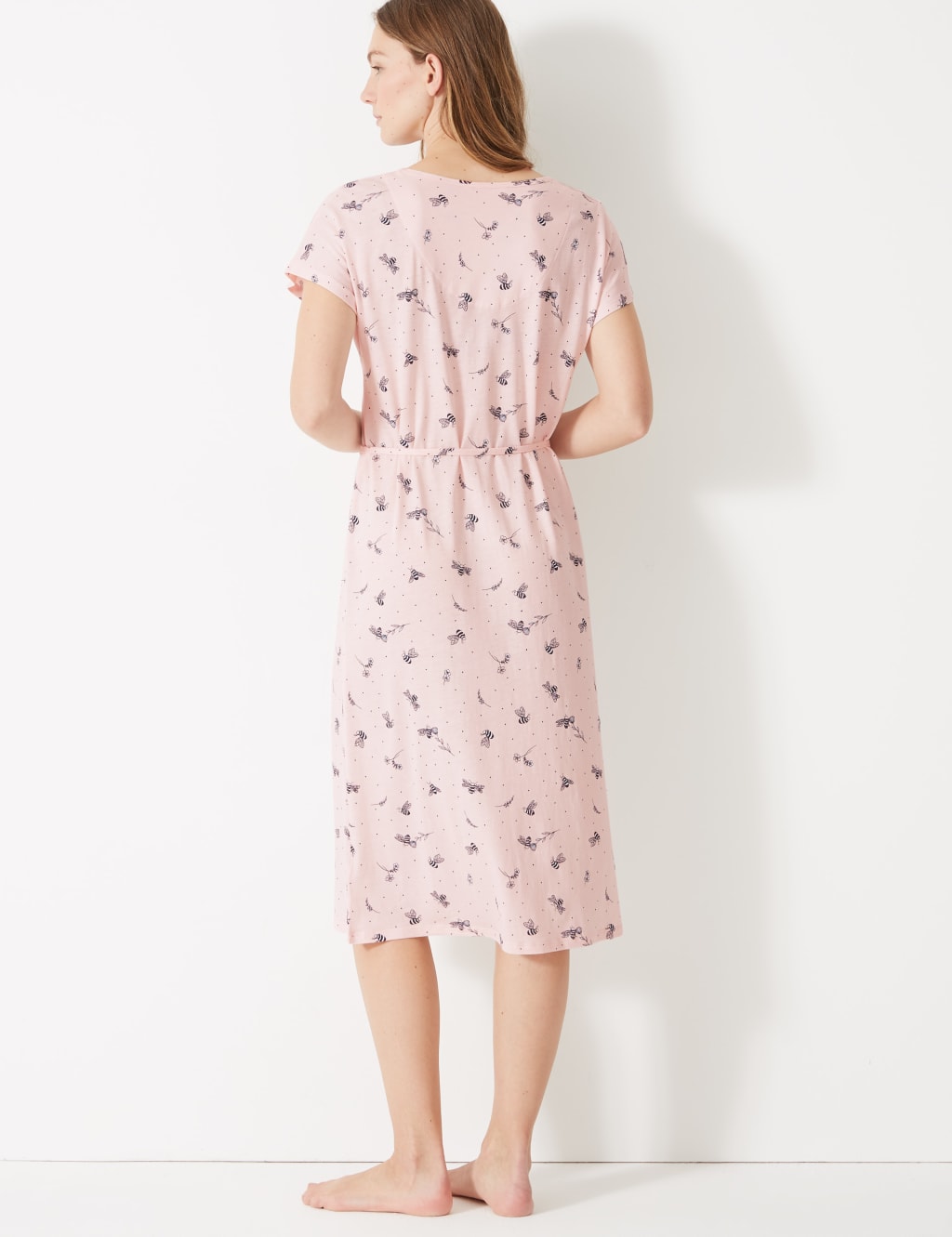 Cotton Modal Jersey Bee Nightdress 3 of 4