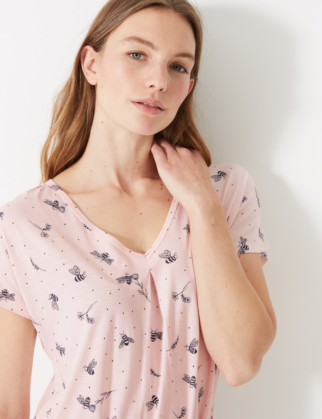 Cotton Modal Jersey Bee Nightdress 4 of 4