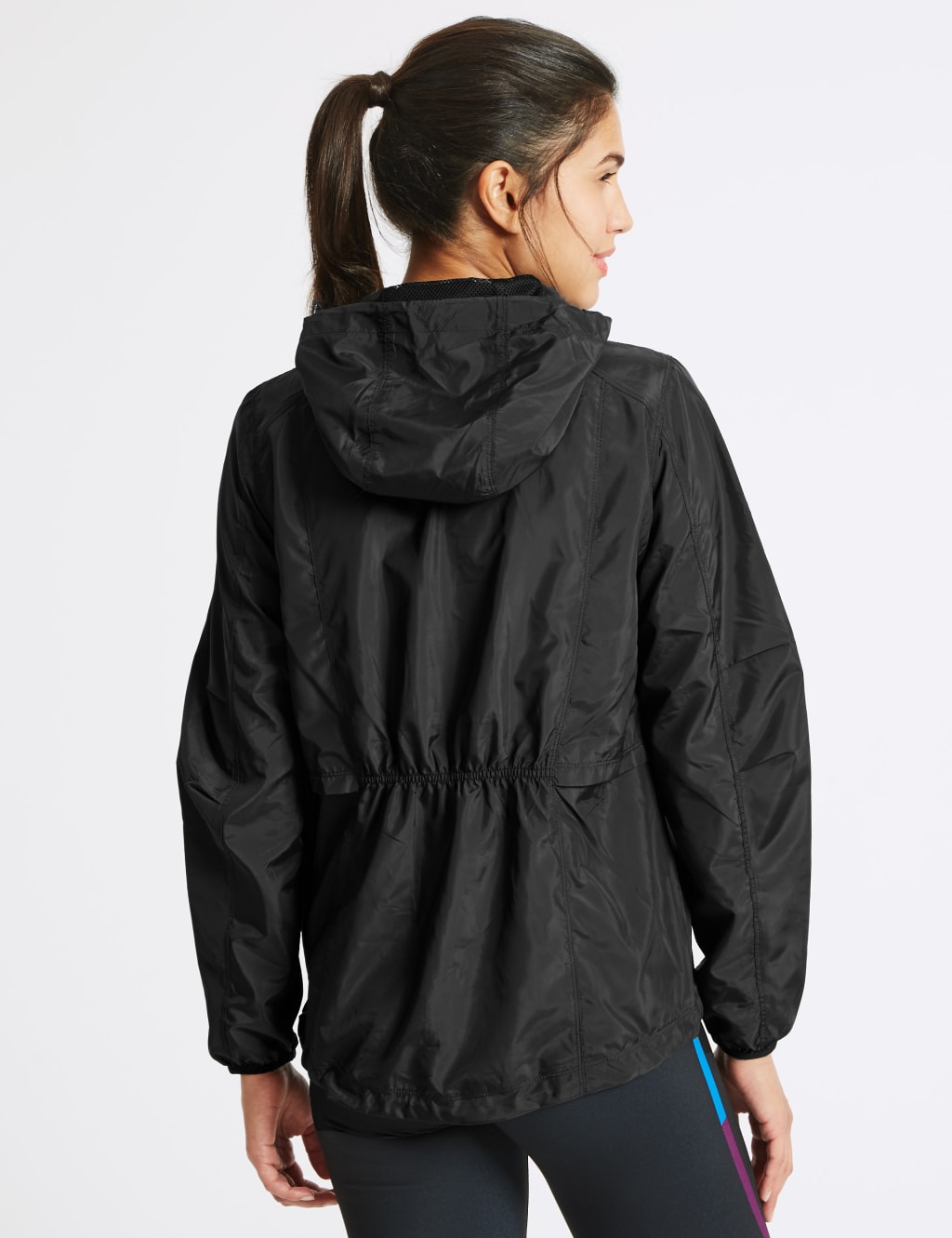 Hooded Long Sleeve Windbreaker Jacket 3 of 5
