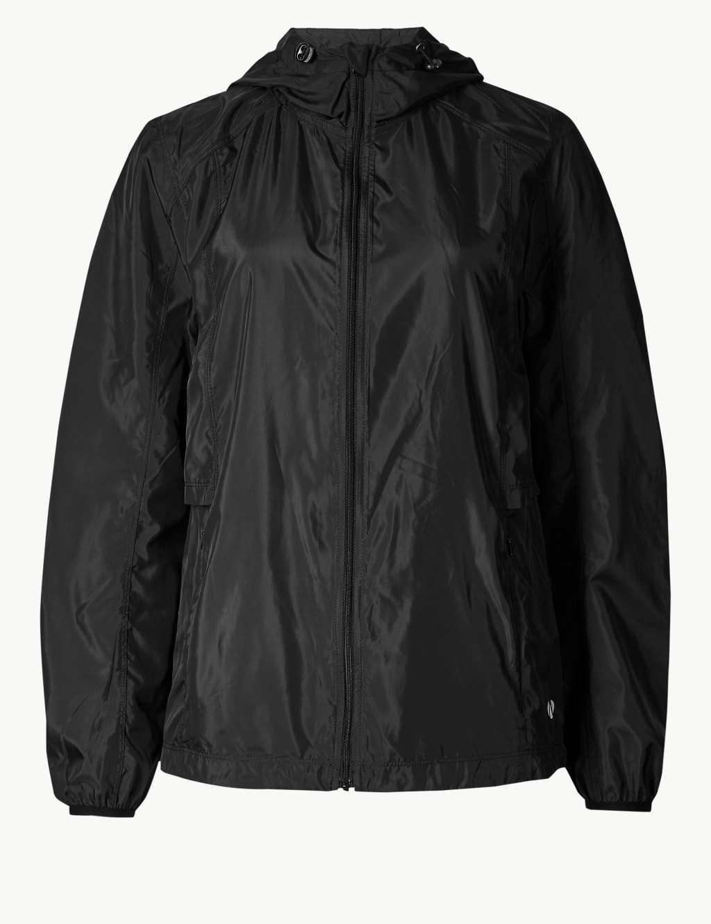 Hooded Long Sleeve Windbreaker Jacket 2 of 5