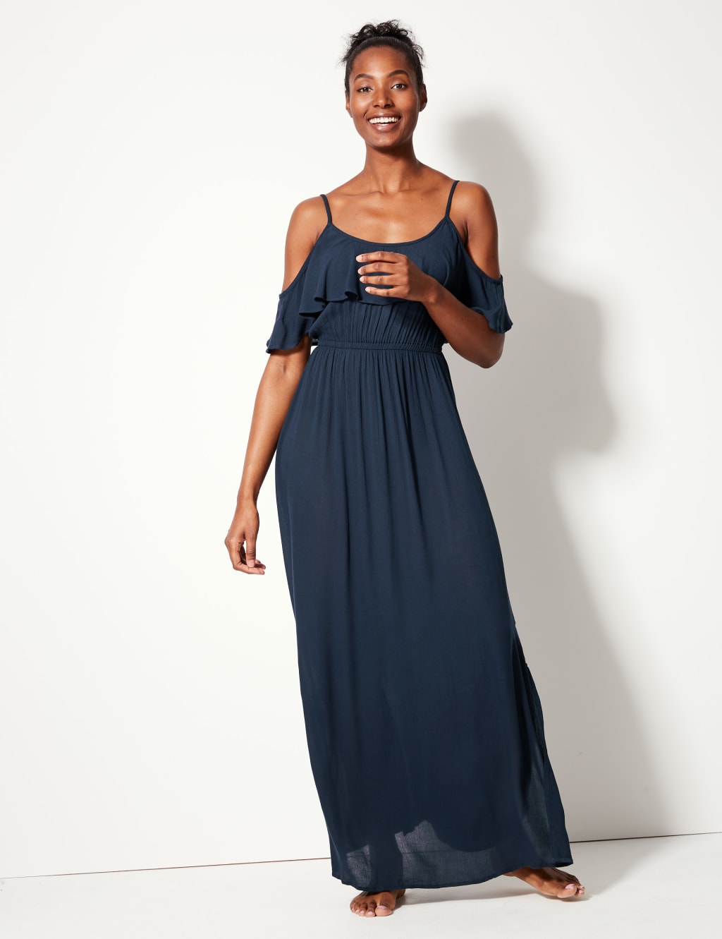 Frill beach dress clearance