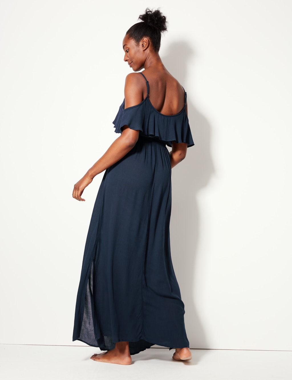 Crinkle Frill Maxi Beach Dress 4 of 4