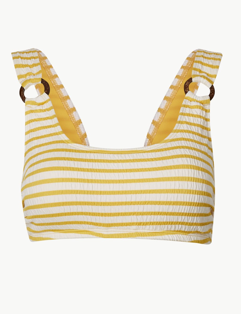 Striped Square Neck Bikini Top 2 of 4