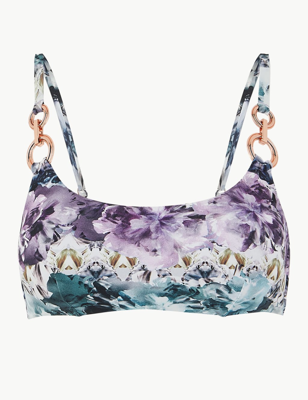 Ombre Print Scoop Neck Bikini Top 2 of 5