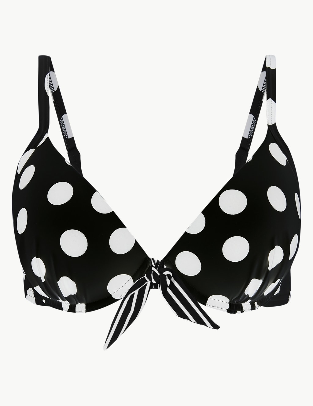 Spot Print Plunge Bikini Top A-G 2 of 4