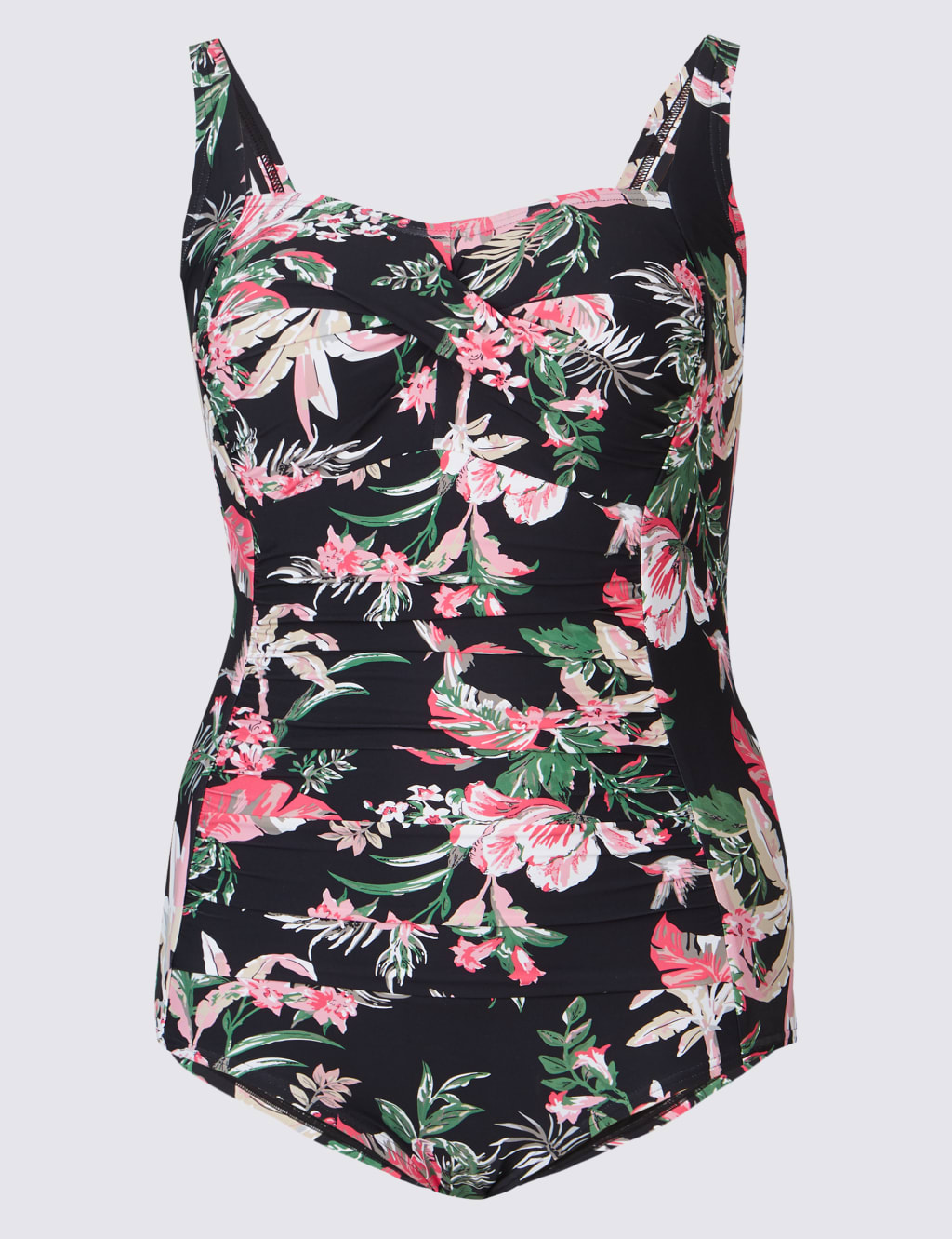 PLUS Secret Slimming™ Floral Print Bandeau Swimsuit 2 of 3