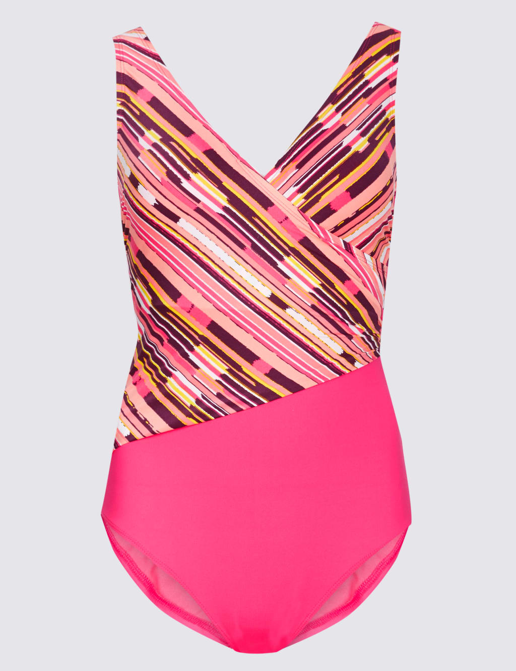 Secret Slimming™ Striped Wrap Swimsuit 2 of 3