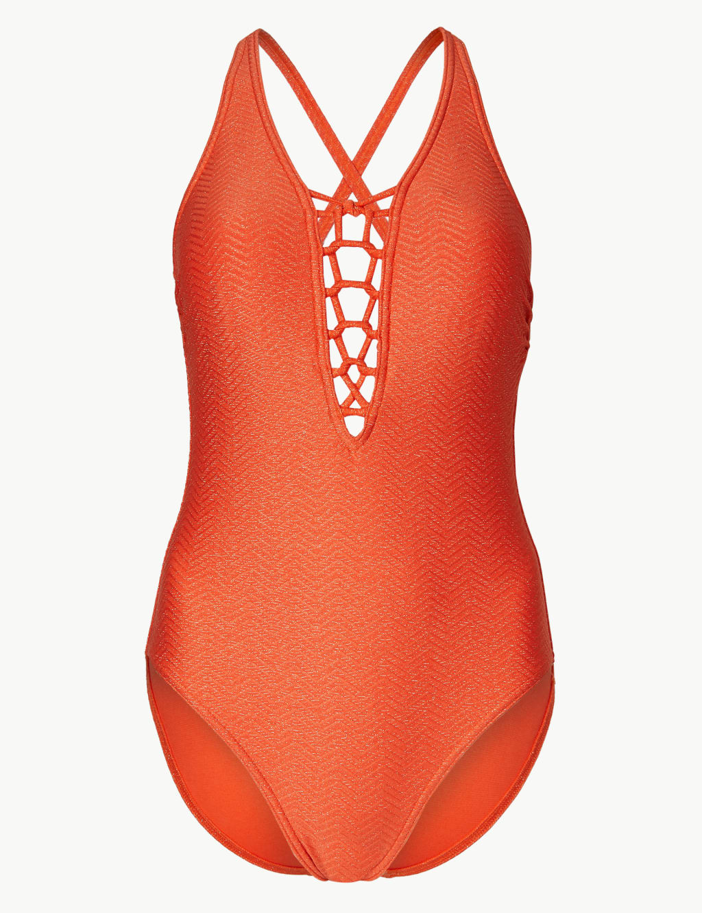 Secret Slimming™ Sparkle Padded Plunge Swimsuit 2 of 5