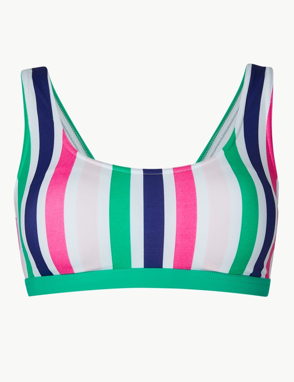 Scoop neck striped bikini new arrivals