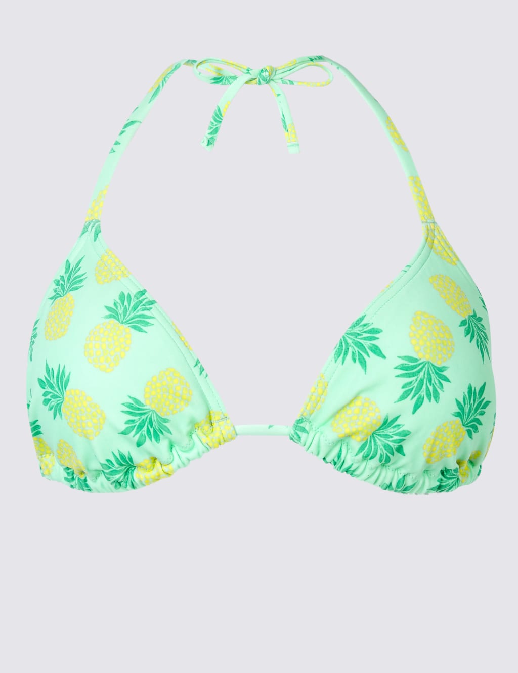 Pineapple Print Triangle Bikini Top 2 of 4