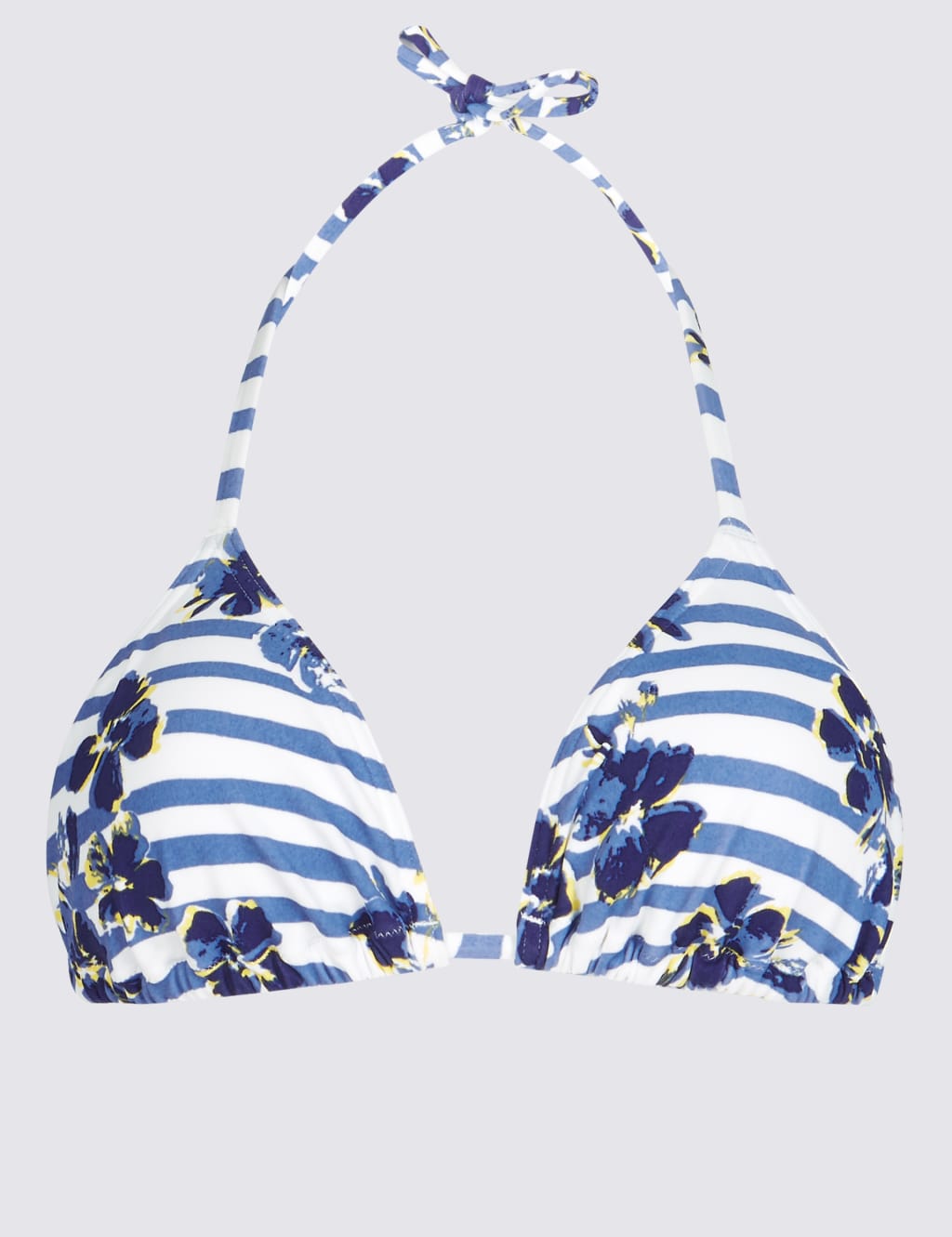 Printed String Triangle Bikini Top 2 of 4
