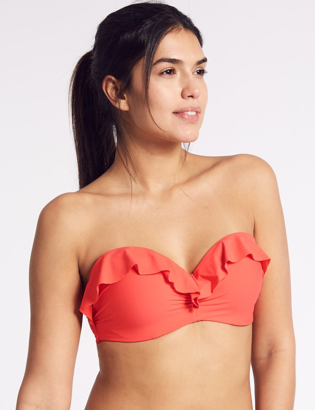 Bandeau Ruffle Bikini Top A E M S Collection M S