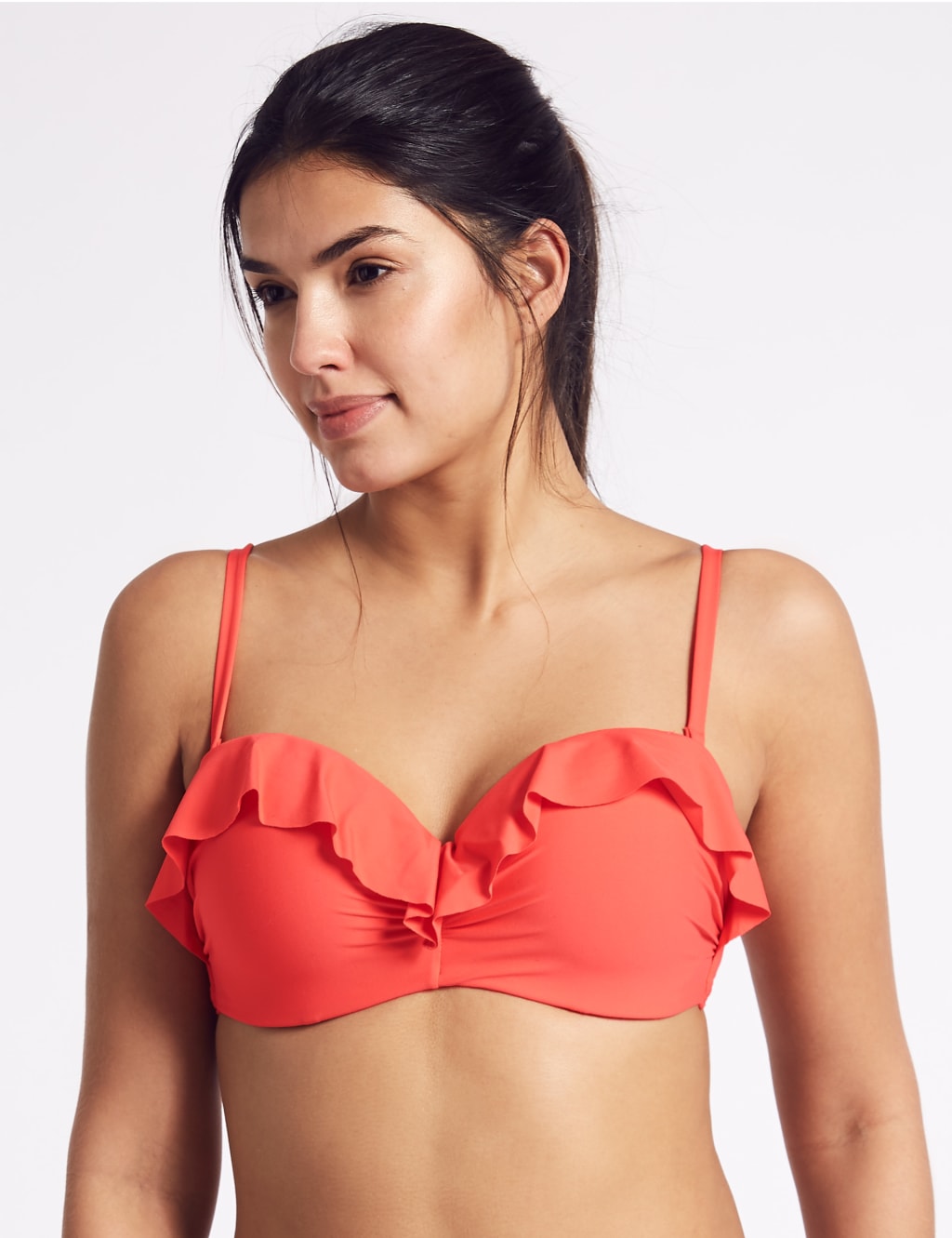 Bandeau Ruffle Bikini Top A-E 5 of 6