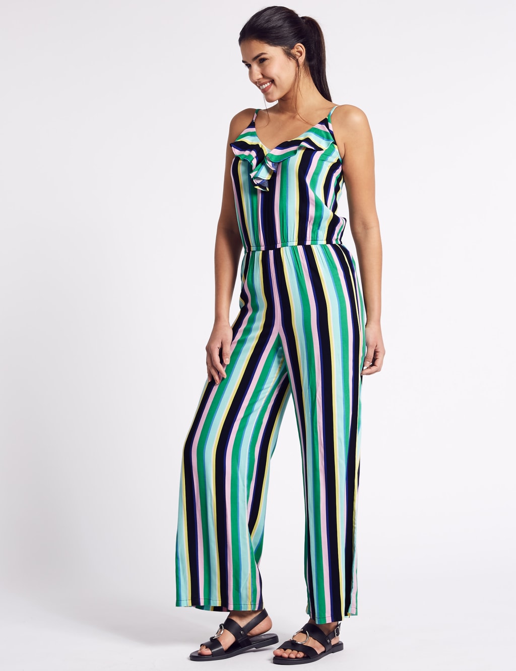 Striped Jumpsuit M S Collection M S