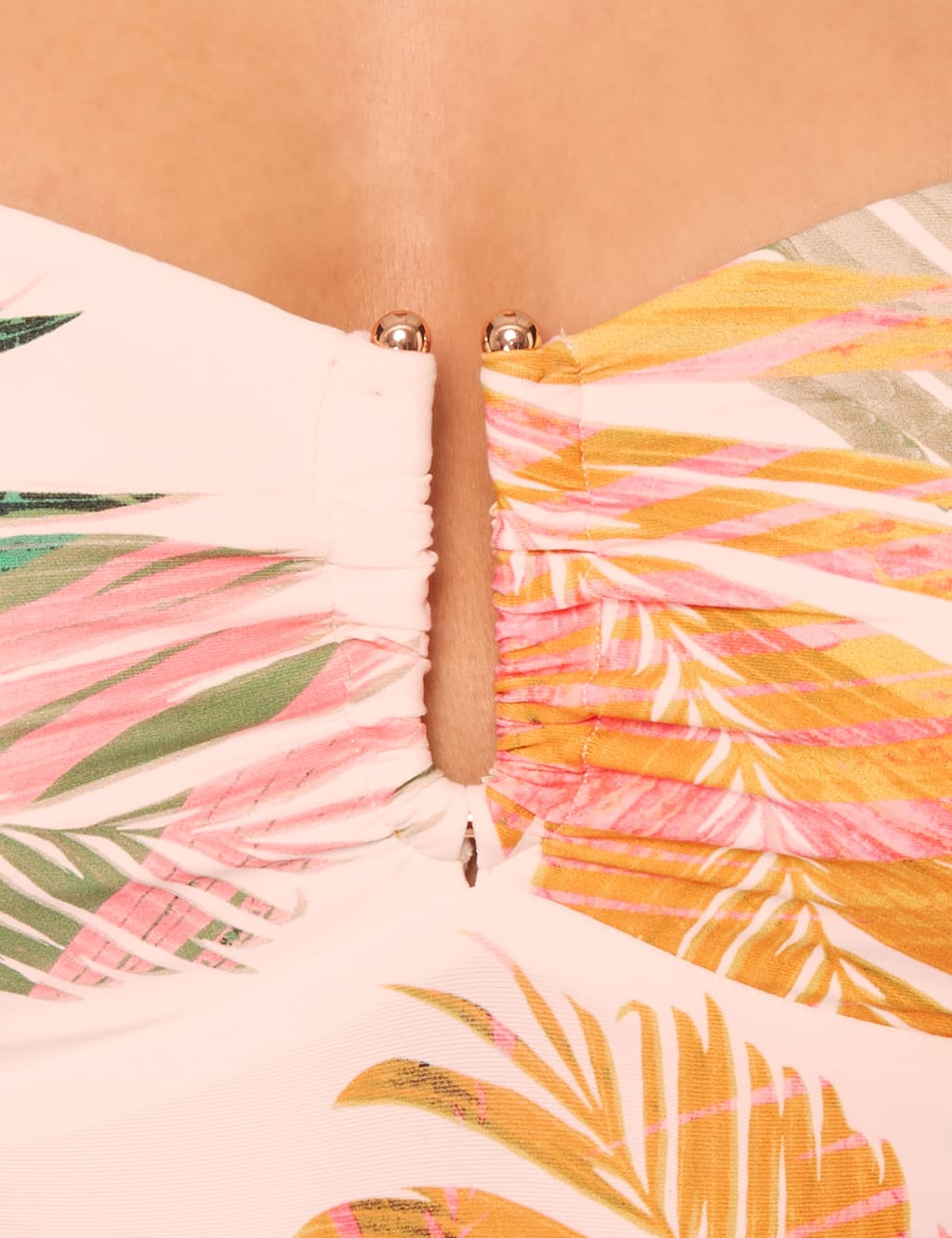 Secret Slimming™ Palm Print Bandeau Swimsuit 5 of 6