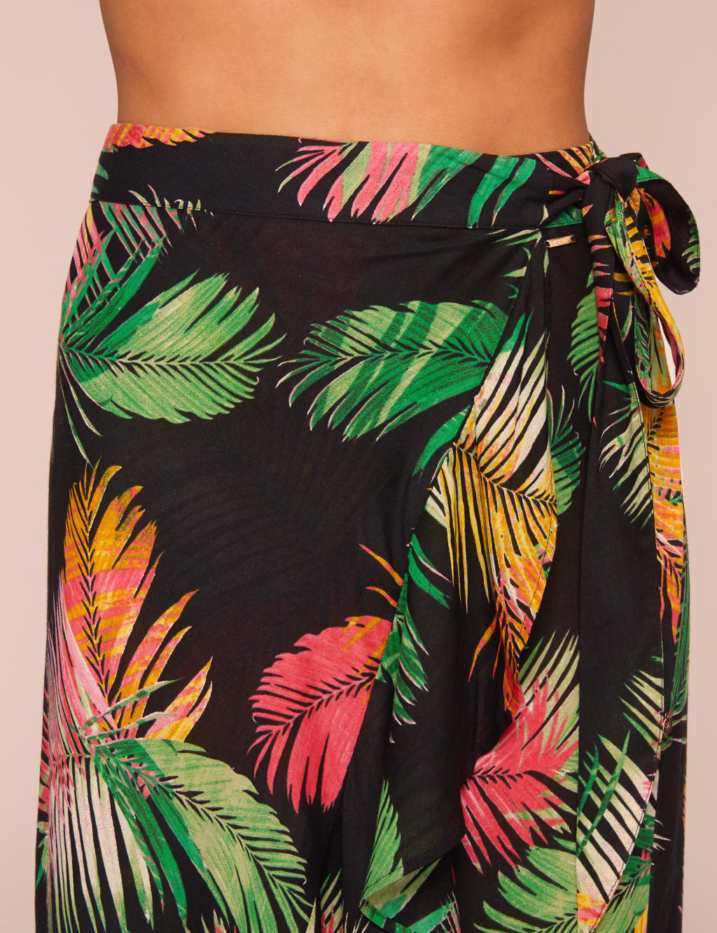 Pure Modal Palm Print Wrap Skirt 4 of 5