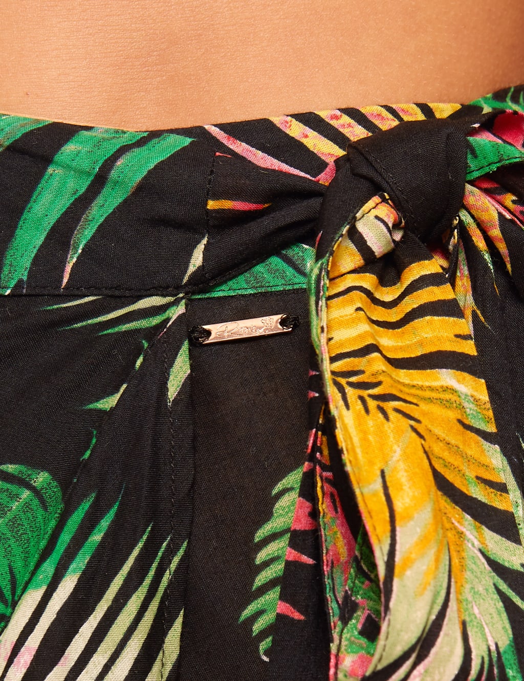 Pure Modal Palm Print Wrap Skirt 5 of 5
