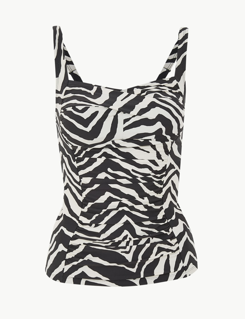 Zebra Print Bandeau Tankini Top 2 of 4