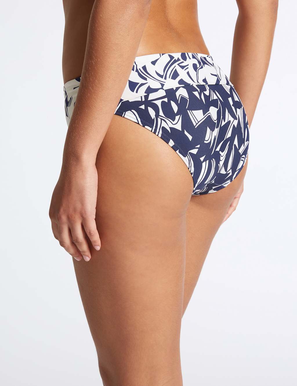Printed Roll Top Bikini Bottoms 3 of 4