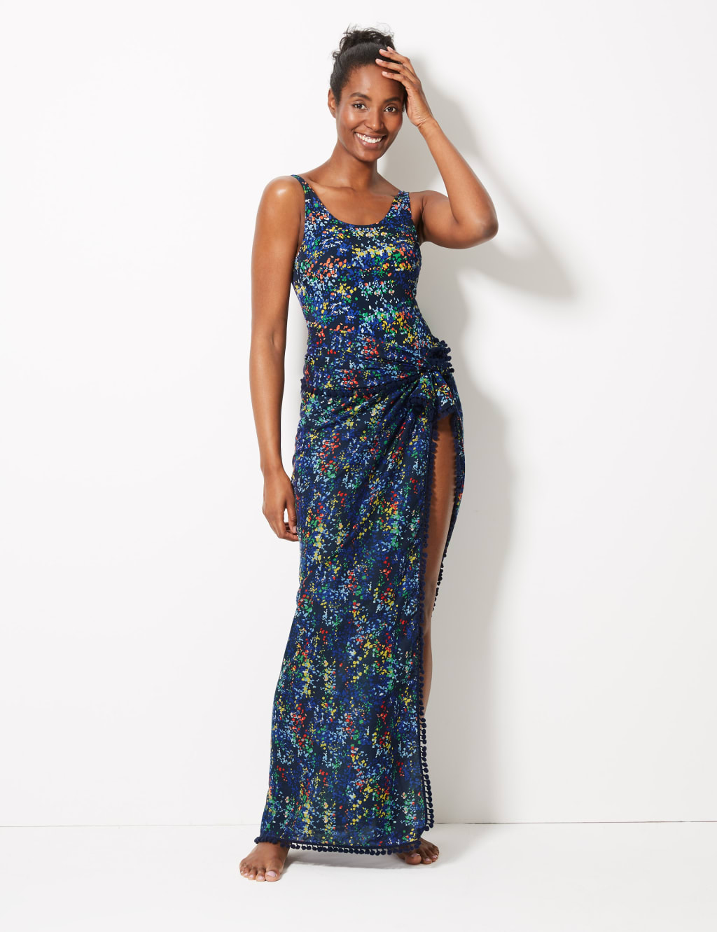 Printed Beach Sarong 1 of 5