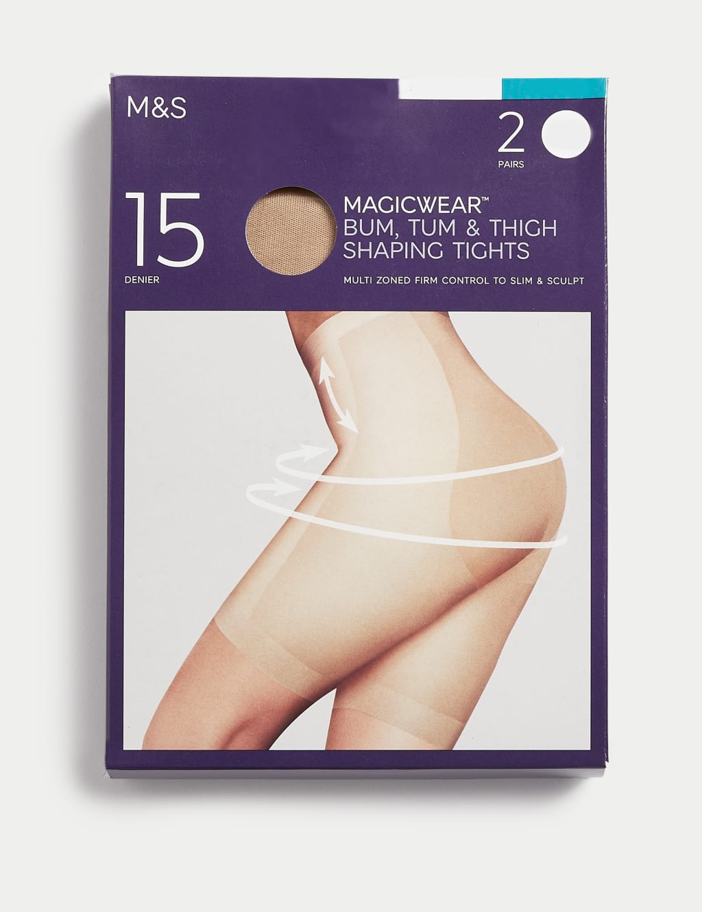 2pk 15 Denier Magicwear Tights