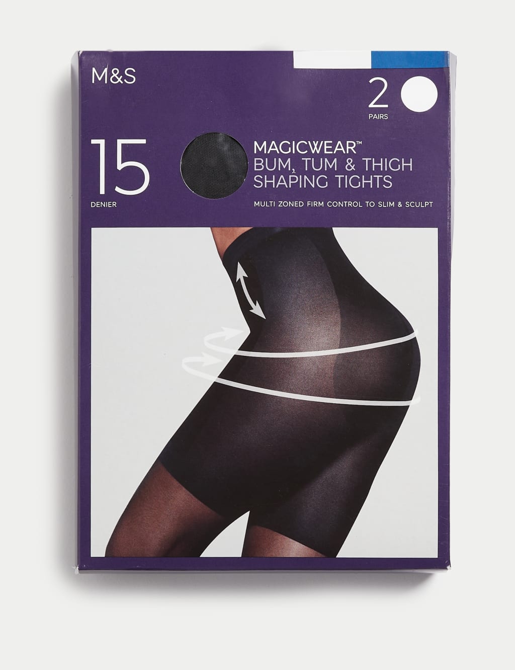 2pk 15 Denier Magicwear Tights M S Collection M S