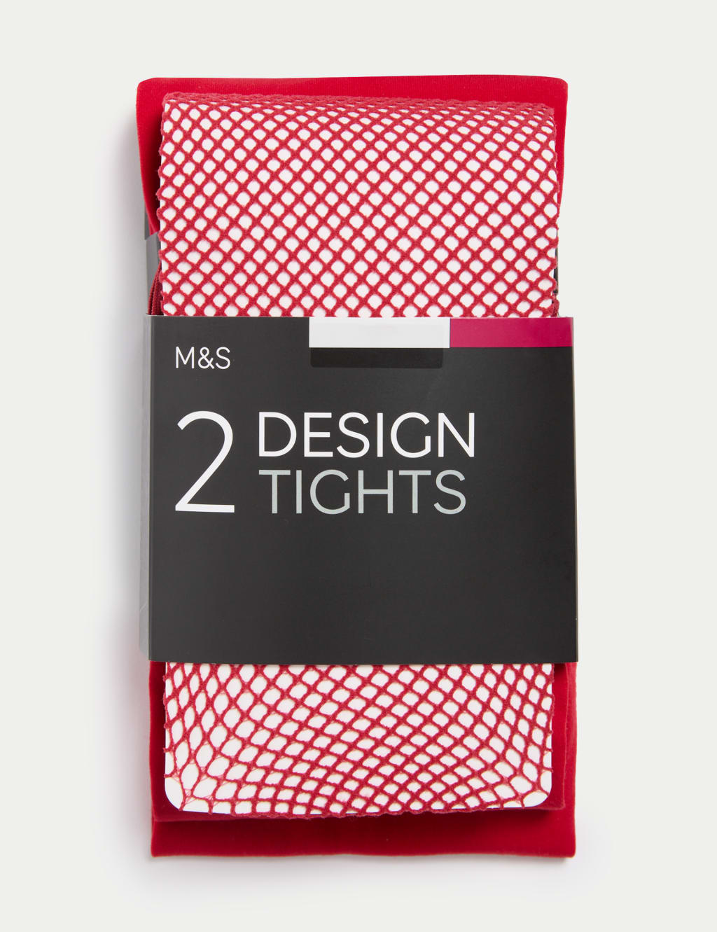 2pk Fishnet Body Sensor Opaque Tights