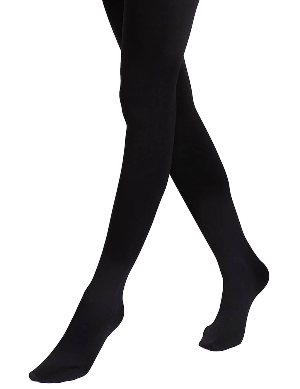 140 Denier Thermal Fleece Opaque Tights 1 of 3