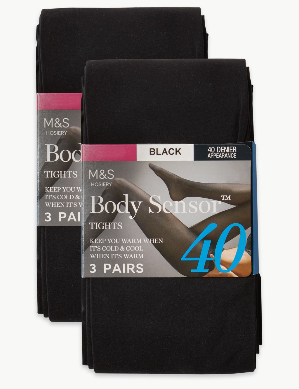 6pk 40 Denier Body Sensor Opaque Tights M S Collection M S