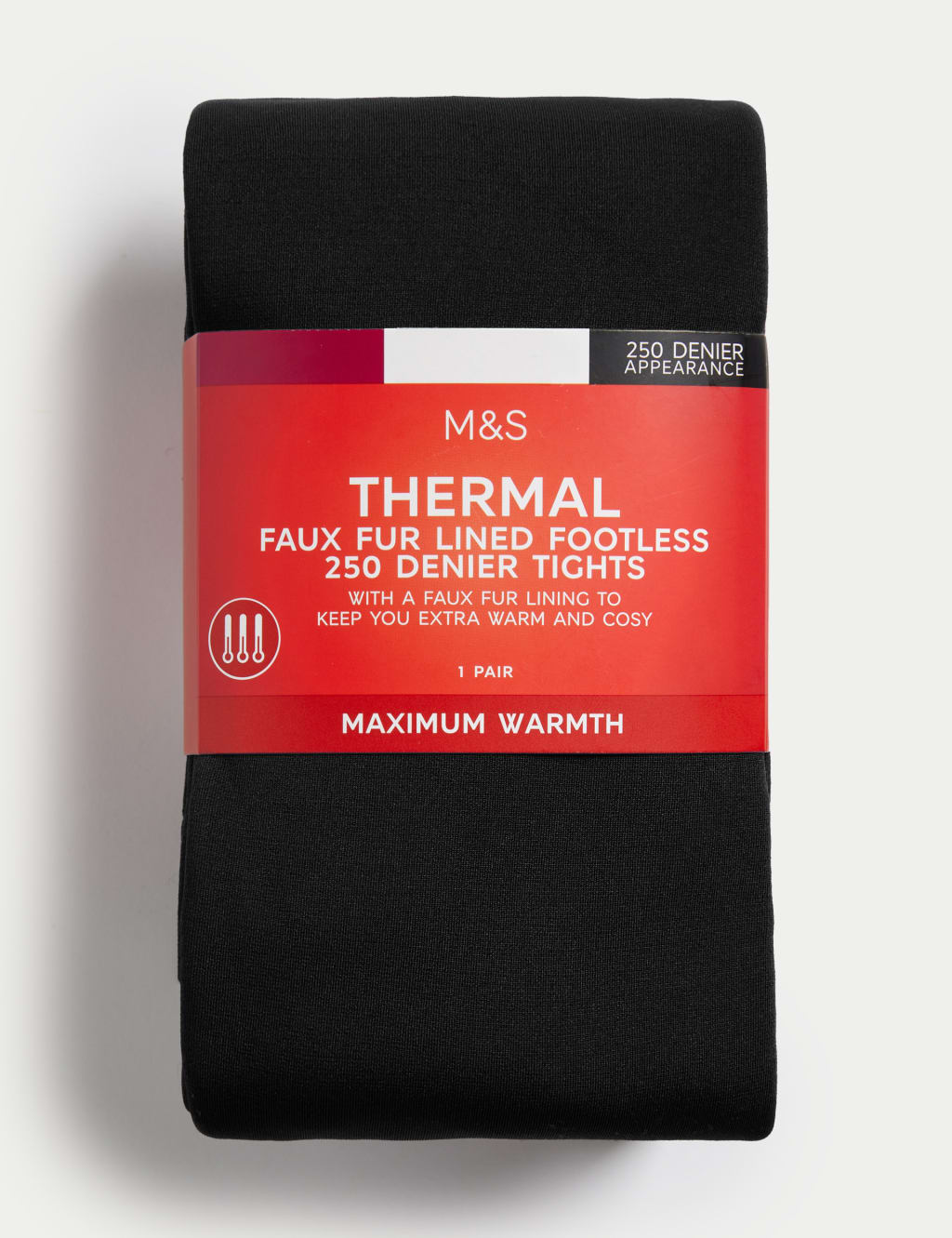 250 Denier Thermal Footless Opaque Tights