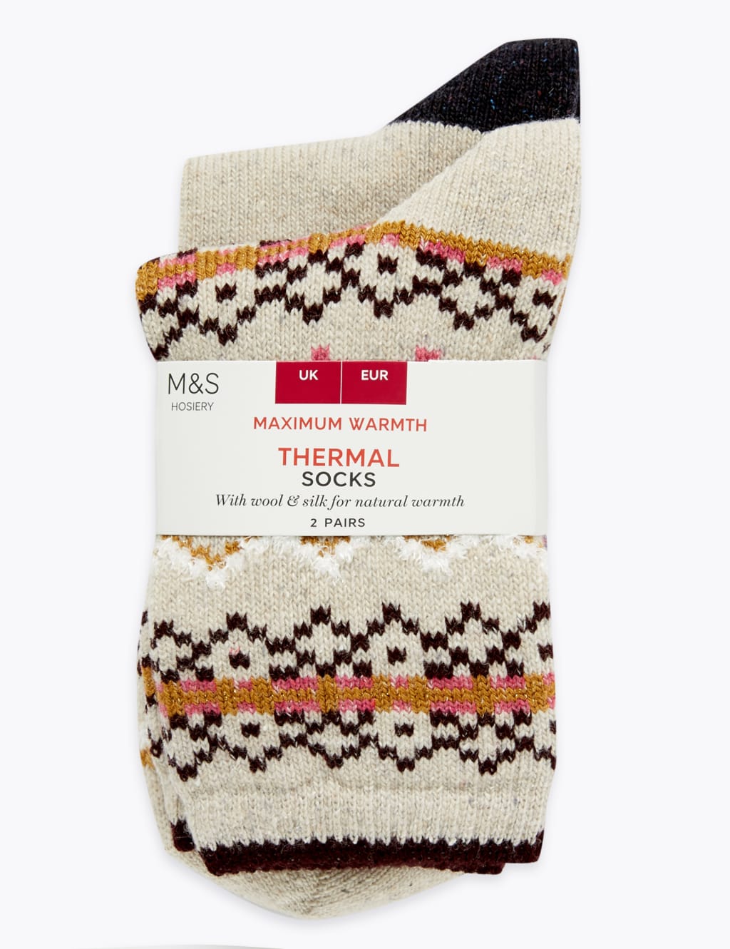 M and s thermal socks top