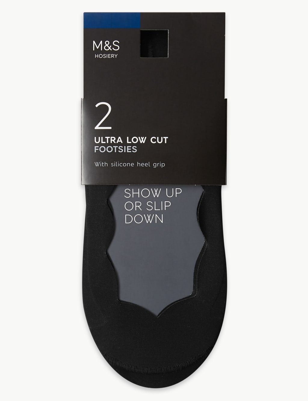 2pk Ultra Low Cut Footsies 1 of 2