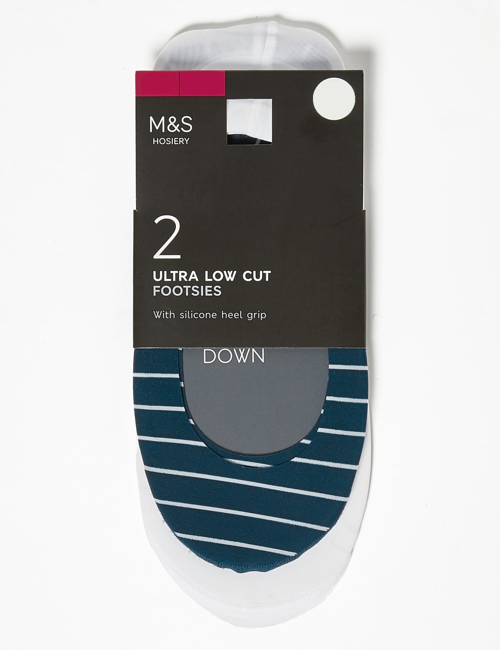 2 Pack Low Cut Footsies 1 of 2