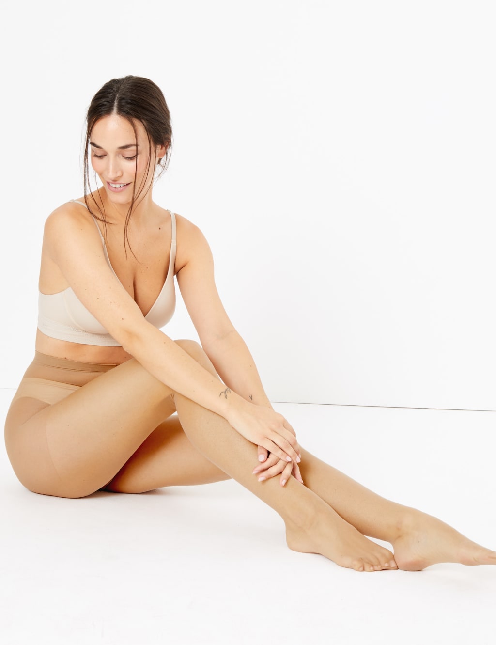5 Denier Bare Invisible Slip Resist Tights Autograph M S