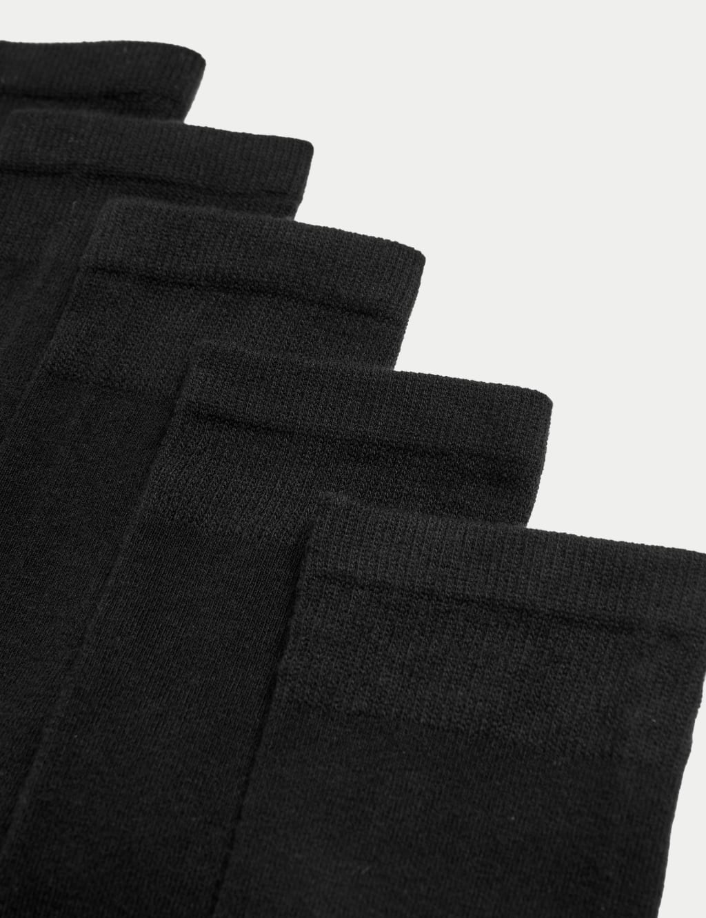 5pk Cotton Rich Ultimate Comfort Ankle High Socks 2 of 2