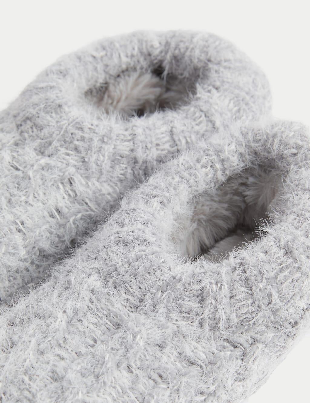 Cable Knit Low Cut Slipper Socks M S Collection M S
