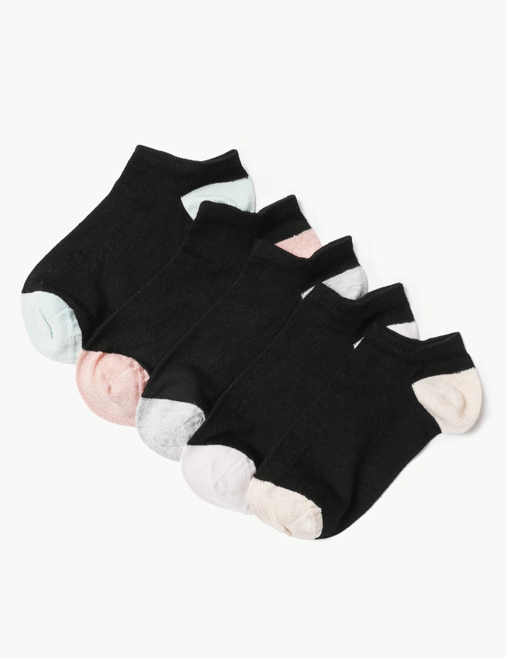 5 Pair Pack Trainer Liner Socks 1 of 1