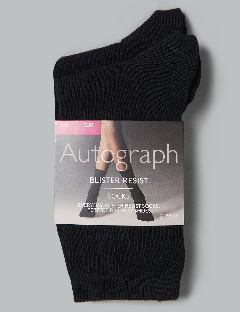 2pk Blister Resist Ankle High Socks 2 of 3