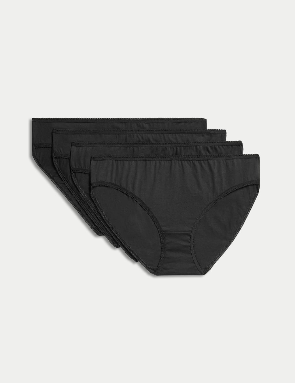 4pk Pure Cotton Bikini Knickers M S Collection M S