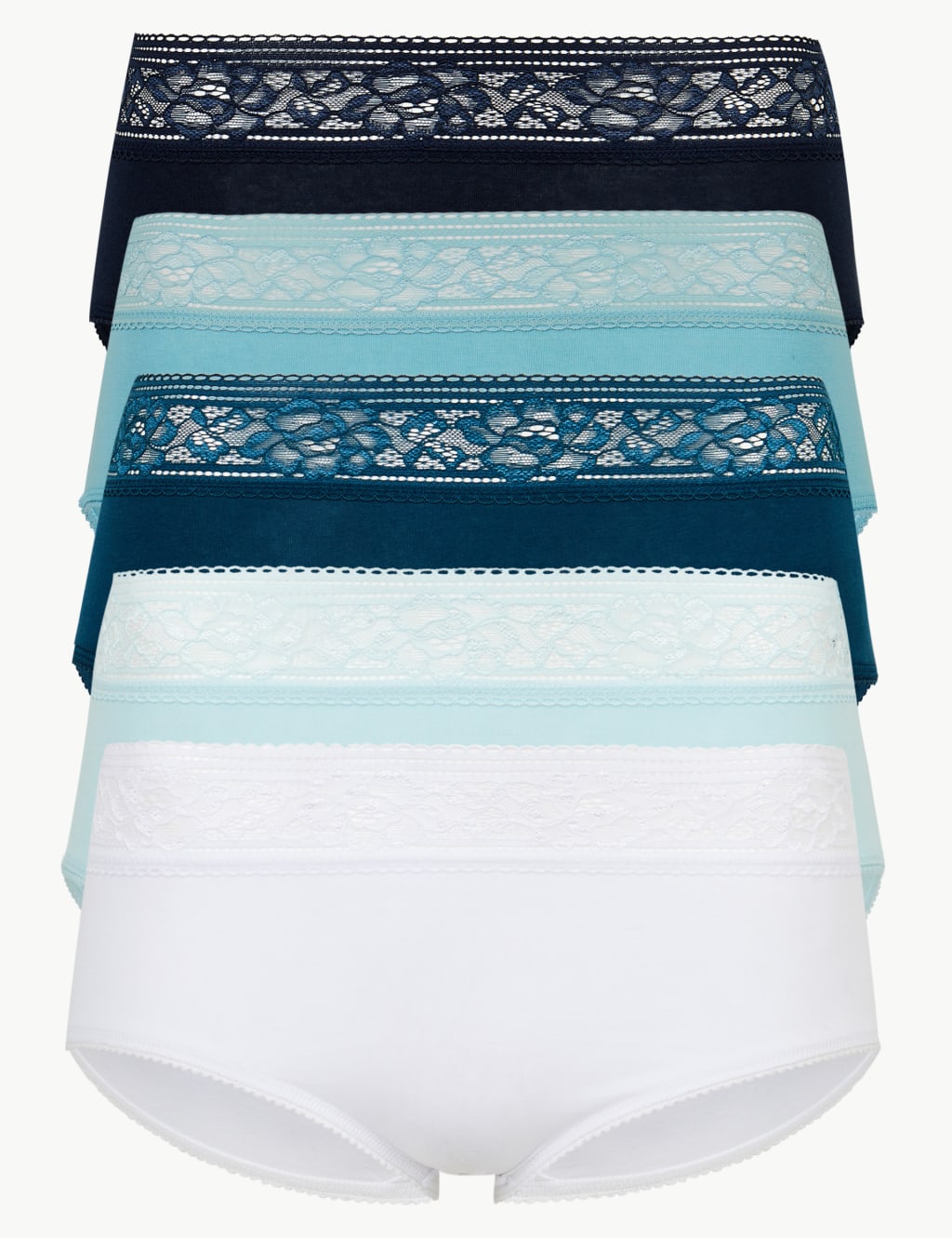 5 Pack Cotton Rich Midi Knickers M S Collection M S