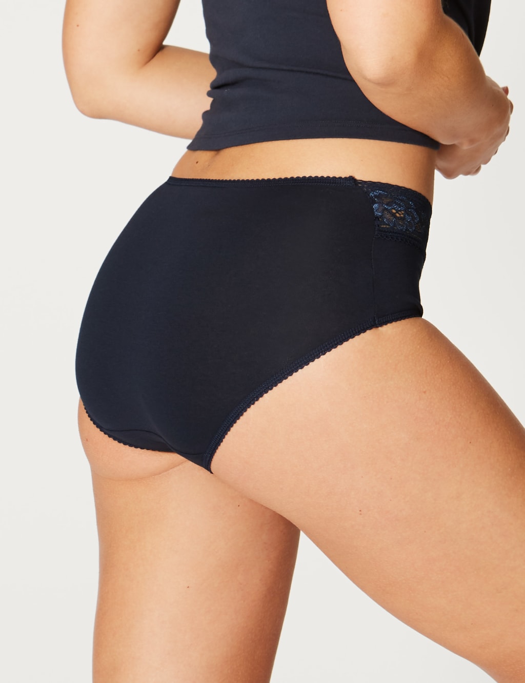 5 Pack Cotton Rich Midi Knickers 4 of 4