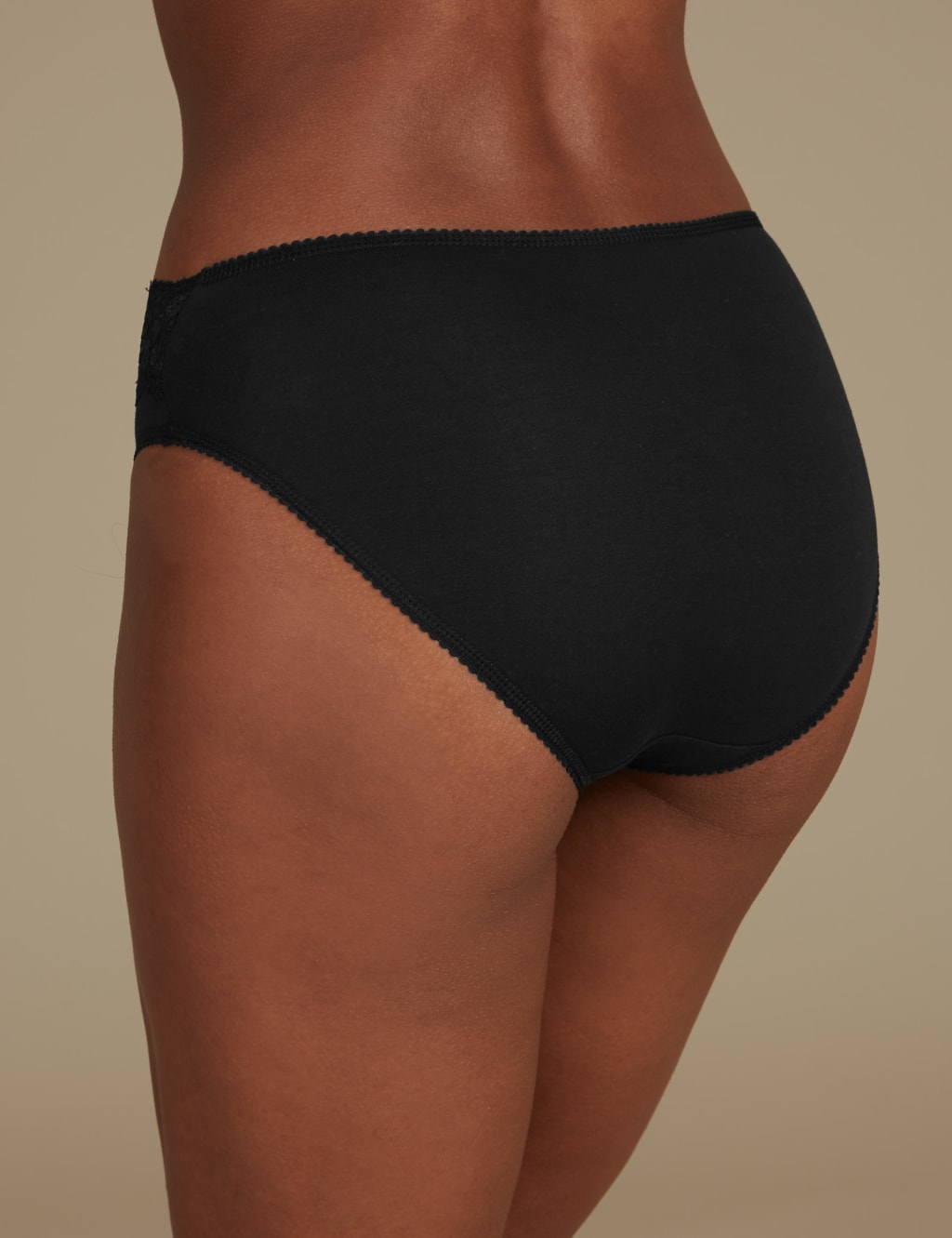 5 Pack Cotton Rich Lace High Leg Knickers 3 of 3