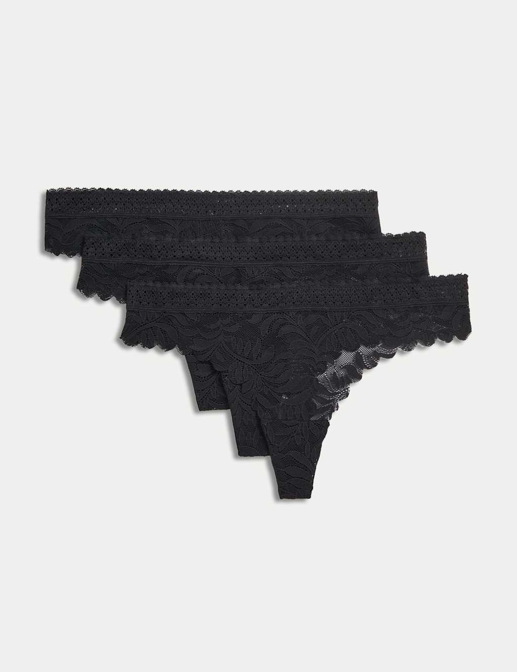3pk Flexifit™ Lace Thongs 1 of 8