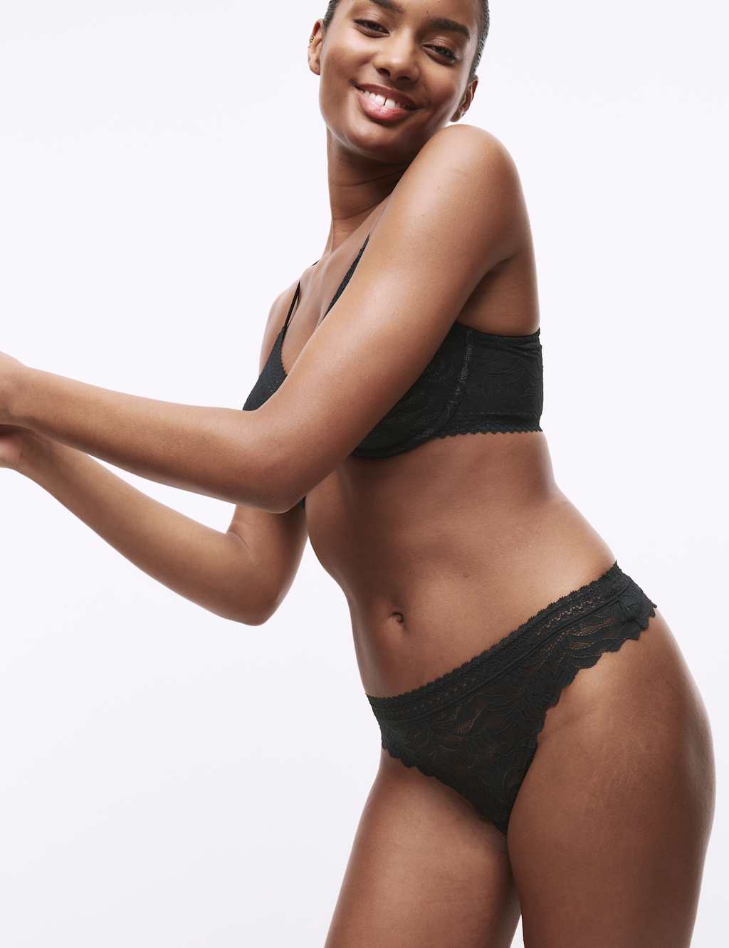 3pk Flexifit™ Lace Thongs 6 of 8