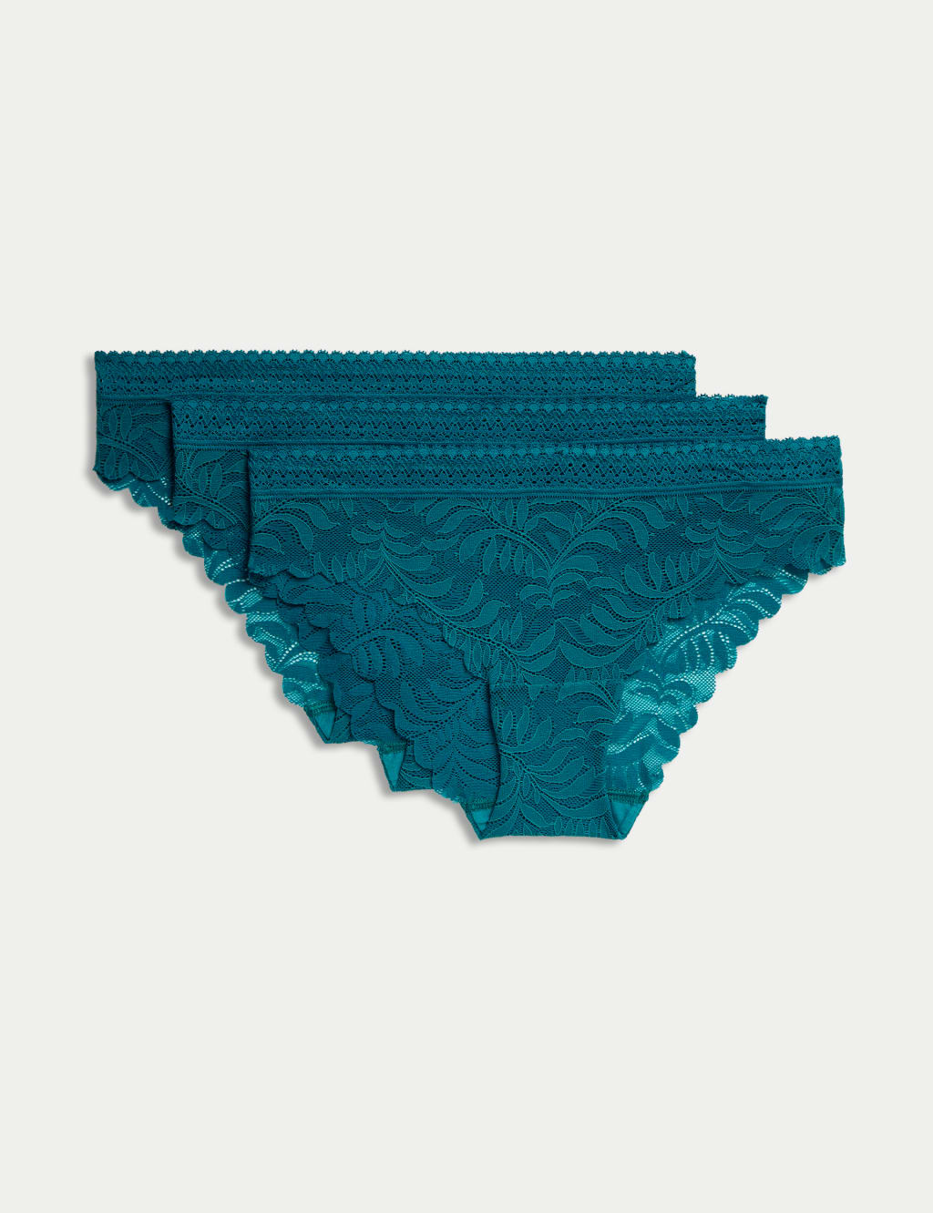 3pk Flexifit™ Lace Brazilian Knickers 1 of 2