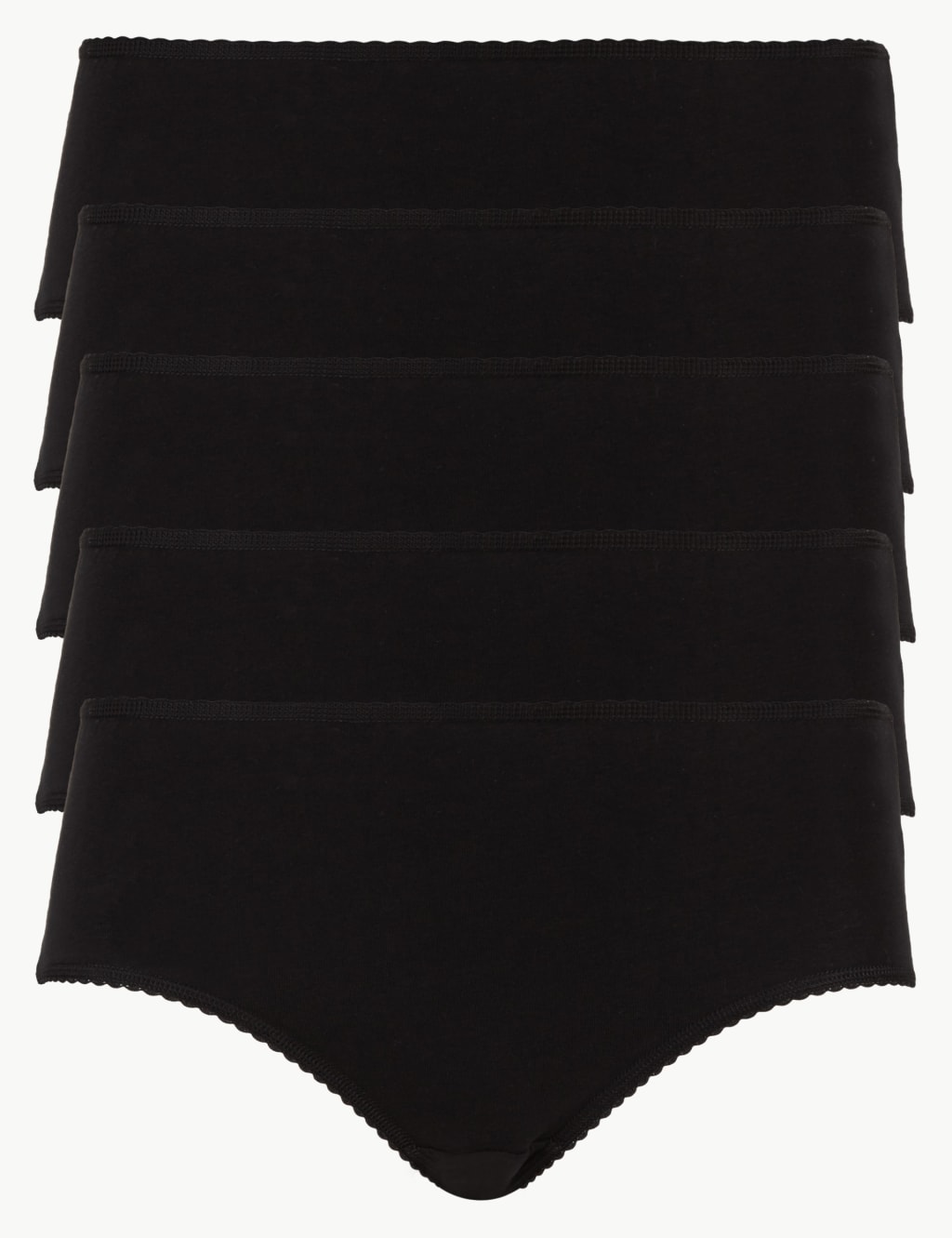 5 Pack Cotton Rich Midi Knickers with New & Improved Fabric 1 of 4