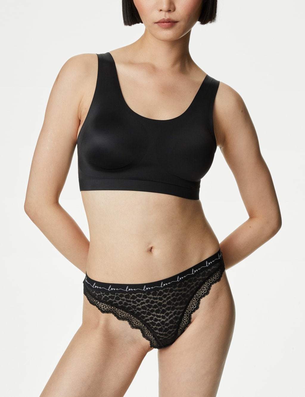 3pk Mesh & Lace Thongs 2 of 5