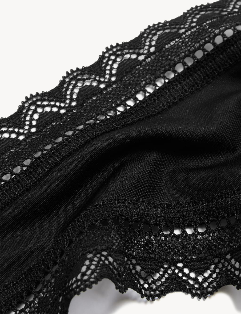 5pk Microfibre & Lace Trim Thongs 7 of 7