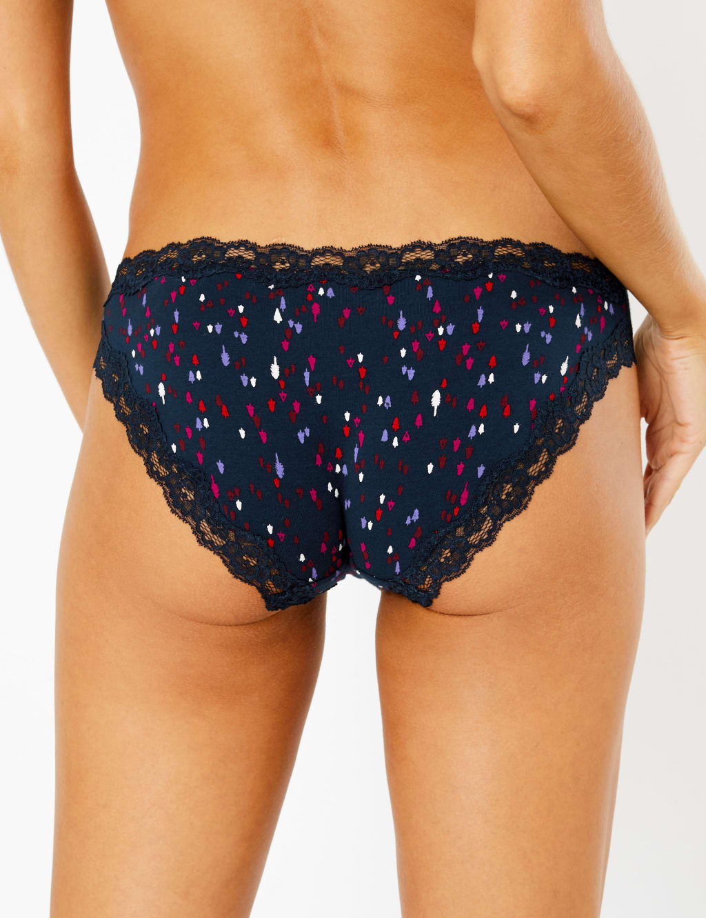 Christmas Tree Print Bikini Knickers 3 of 3